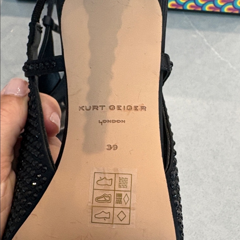 Kurt Geiger Belgravia bow crystal slip on - Picture 6 of 6
